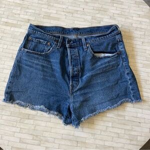 Levi’s high rise jean shorts